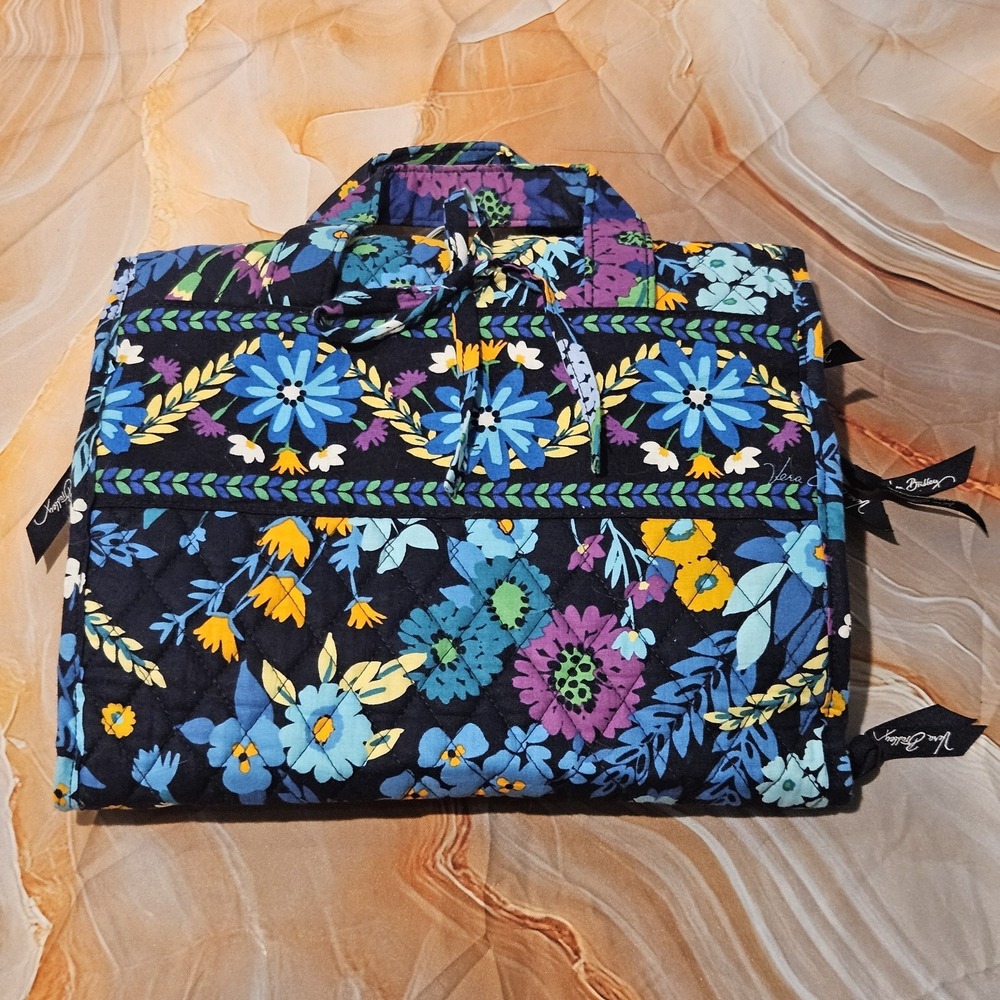 Vera Bradley Hanging Travel Organizer Cosmetic Makeup Bag Floral
